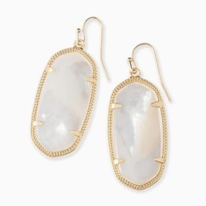 Kendra Scott Elle Drop Earring- Irridescent White